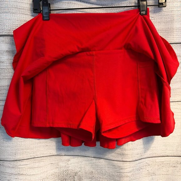 Halara Red Athletic Skort With Built-In Shorts Size XS - Picture 2 of 4